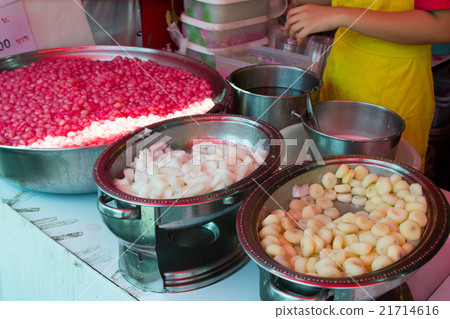 Waterchestnut in Coconut Milk (Tub Tim Grob). Waterchestnut in Coconut Milk (Tub Tim Grob). 21714616