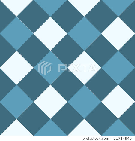 Ocean Blue White Diamond Chessboard Background 21714946