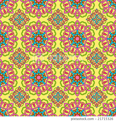 seamless pattern made from abstract mandala - Stock Illustration ...