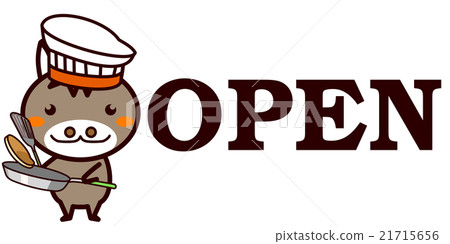 Animals series notifying OPEN, CLOSED 21715656