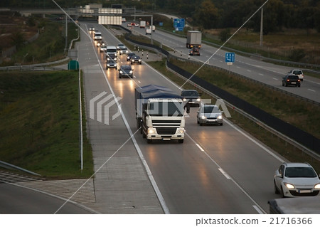 Highway at dusk Highway at dusk 21716366