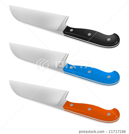 Santoku knife with handle in different color 21717286