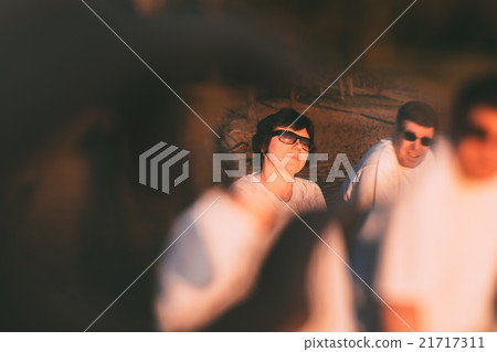 Adult married couple at the edges indistinct photo 21717311