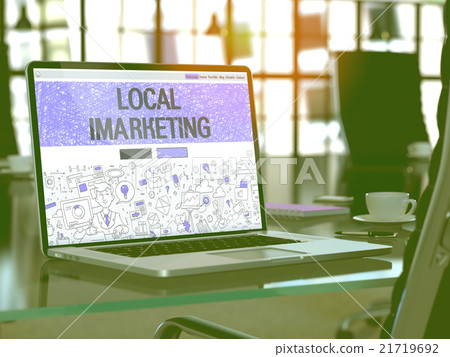 Local Imarketing Concept on Laptop Screen. Local Imarketing Concept on Laptop Screen. 21719692