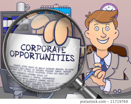 Corporate Opportunities through Magnifier. Doodle Corporate Opportunities through Magnifier. Doodle 21719769