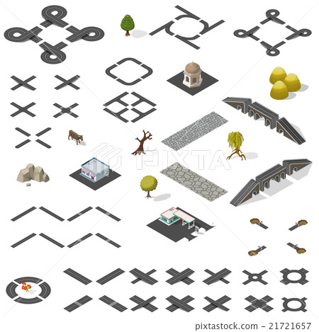 Road Map Kit  isometric 21721657