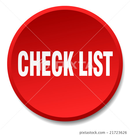 check list red round flat isolated push button check list red round flat isolated push button 21723626