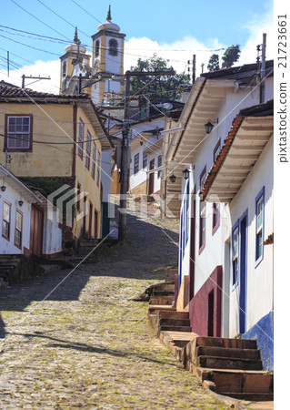 streets of the historical town Ouro Preto Brazil 21723661