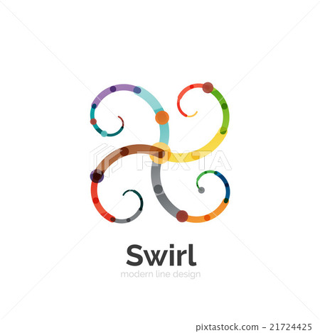 Vector swirl circle logo 21724425