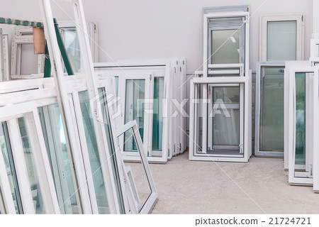 Set of PVC Windows in a Factory Interrior 21724721