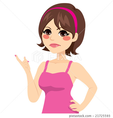 Grumpy Woman Expression 21725593