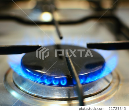 Fire on gas stove 21725843