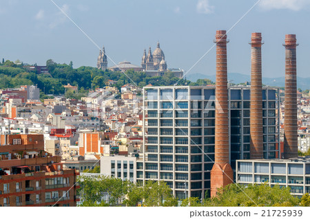 Aerial view of Barcelona. Aerial view of Barcelona. 21725939