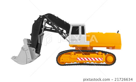Bulldozer isolated on white 21726634