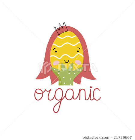 Organic food label. Logo for vegan menu or food. Organic food label. Logo for vegan menu or food. 21729667