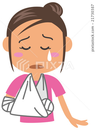 受傷的女性的手臂 21730387