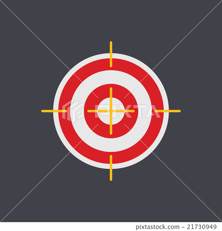 Target Flat Concept Icon Vector Illustration 21730949
