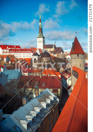 View over the Old Town of Tallinn 21731479