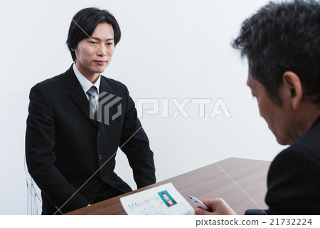 A man receiving an interview A man receiving an interview 21732224