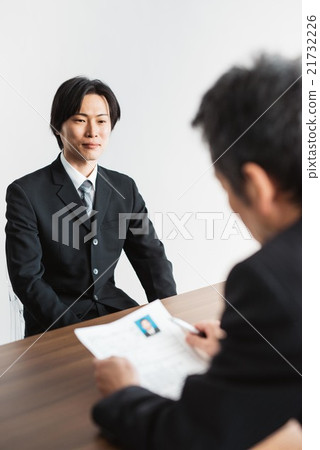 A man receiving an interview A man receiving an interview 21732226