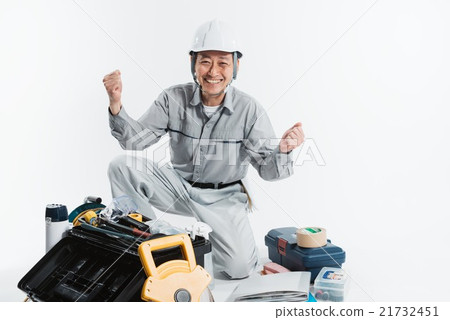 Men with tools and working clothes Men with tools and working clothes 21732451