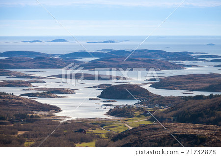 Norwegian coastal landscape, small islands 21732878