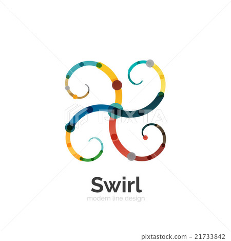 Vector swirl circle logo 21733842