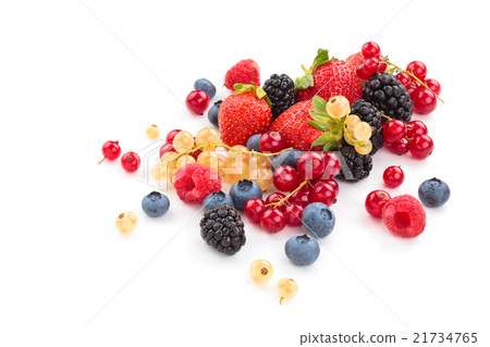 Fresh fruits with leaves. Fresh fruits with leaves. 21734765