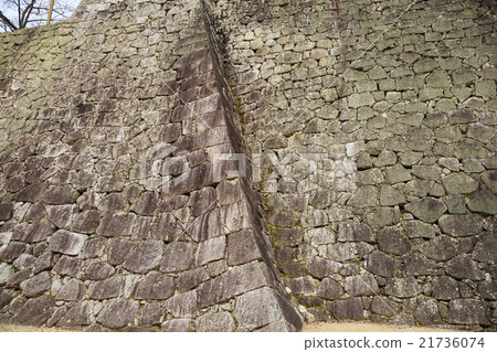 松山城愛媛縣松山市的石垣 21736074