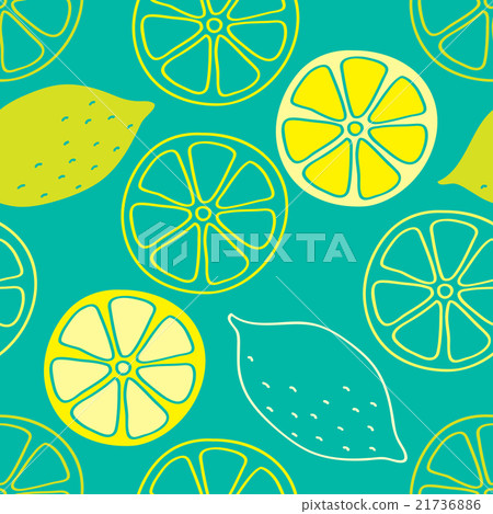 Lemon seamless pattern - Stock Illustration [21736886] - PIXTA