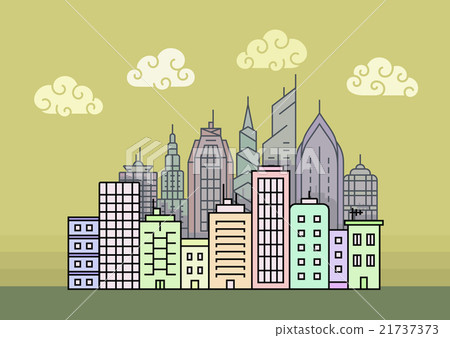 City skyline vector illustration City skyline vector illustration 21737373