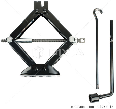 Car jack on white 21738412