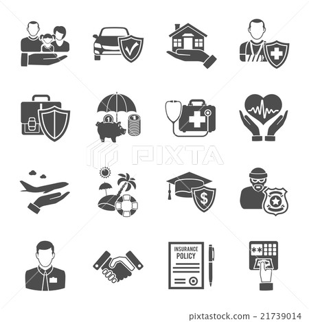 Insurance Icons Set 21739014