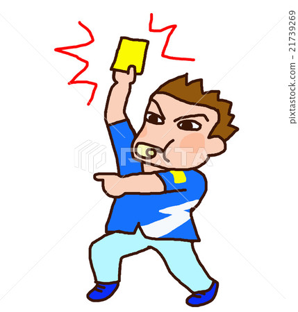 yellow card - Stock Illustration [21739269] - PIXTA