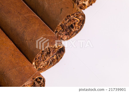Detail of luxury Cuban cigars 21739901