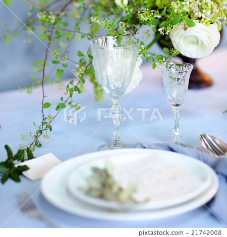 Table set for wedding reception 21742008