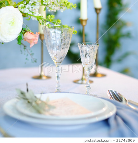 Table set for wedding reception 21742009