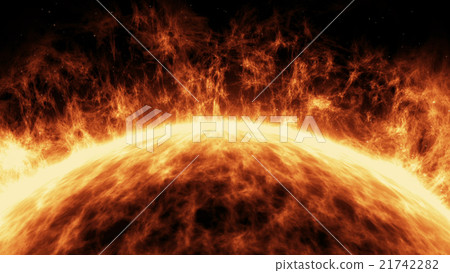 Sun surface with solar flares 21742282