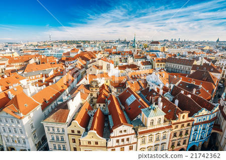 Cityscape of Prague, Czech Republic. View from 21742362