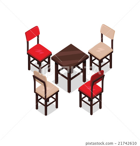 Chair and Table Isometric Design Chair and Table Isometric Design 21742610