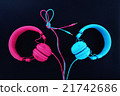 Two headphones - one heart.  21742686