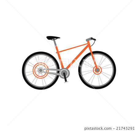Bicycle Design Flat Isolated 21743291
