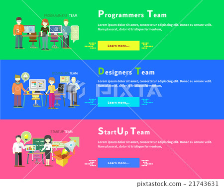Startup Team. Programmers. Designers People Group 21743631