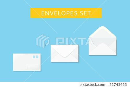 Envelope Set Open and Close Design Flat 21743633