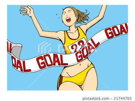 婦女的馬拉鬆的例證 21744765