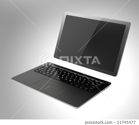 Removable laptop computer separated by tablet and keyboard 21745477