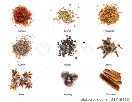 Set of different spices 21746316