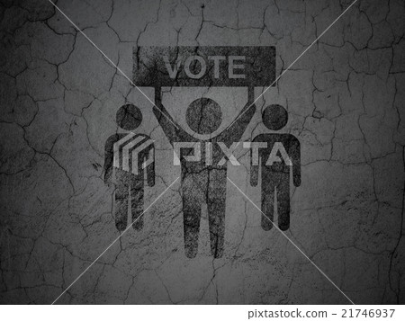 Political concept: Election Campaign on grunge 21746937