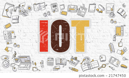 IOT Concept with Doodle Design Icons. 21747450