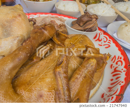 A table feast and prop on chinese new year A table feast and prop on chinese new year 21747940